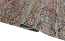 Close-up detail of New Samarkand rug from Pakistan showing Wool weave