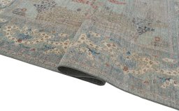Close-up detail of New Haj-jalili rug from Pakistan showing Wool weave