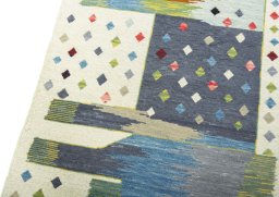 Surface texture of New Kilim Dastan rug with natural Wool and intricate pattern