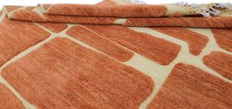 Close-up detail of New Morocco rug from Pakistan showing Wool weave