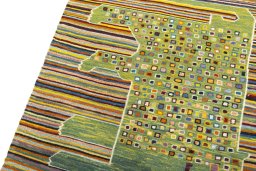 Surface texture of New Kilim Dastan rug with natural Wool and intricate pattern