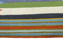 Central medallion detail of New Kilim Sofre rug from Turkey