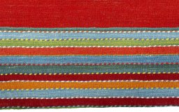 Central medallion detail of New Kilim Sofre rug from Turkey