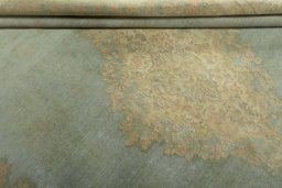 Close-up detail of 1970s Vintage rug from Pakistan showing Wool weave