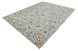 Close-up detail of New Farahan rug from Pakistan showing Wool weave