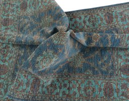 Full view of New Farahan rug from Pakistan, 203 × 147 cm in Blue tones