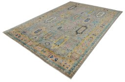 Close-up detail of New Farahan rug from Pakistan showing Wool weave