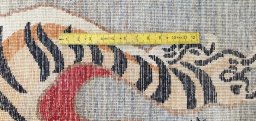 Full view of New Farahan rug from Pakistan, 187 × 116 cm in Gray tones