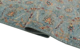 Close-up detail of New Farahan rug from Pakistan showing Wool weave