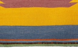 Central medallion detail of New Kilim Sofre rug from Turkey