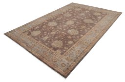 Close-up detail of New Farahan rug from Pakistan showing Wool weave