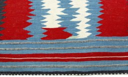 Central medallion detail of New Kilim Sofre rug from Turkey