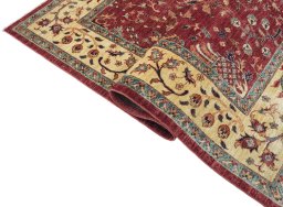 Close-up detail of New Farahan rug from Pakistan showing Wool weave