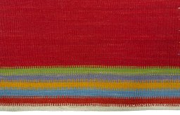 Central medallion detail of New Kilim Sofre rug from Turkey