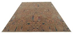 Surface texture of New Haj-jalili rug with natural Wool and intricate pattern
