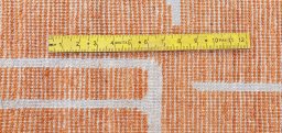 Full view of New Morocco rug from Pakistan, 247 × 173 cm in Yellow tones