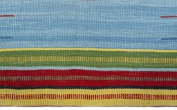 Central medallion detail of New Kilim Sofre rug from Turkey