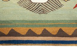 Central medallion detail of New Kilim Dastan rug from Turkey