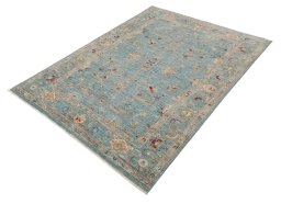 Close-up detail of New Farahan rug from Pakistan showing Wool weave