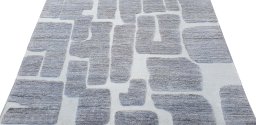 Surface texture of New Morocco rug with natural Wool and intricate pattern
