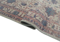 Close-up detail of New Farahan rug from Pakistan showing Wool weave