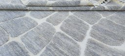 Close-up detail of New Morocco rug from Pakistan showing Wool weave