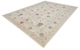 Close-up detail of New Farahan rug from Pakistan showing Wool weave