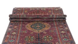 Central medallion detail of New Kazak rug from Pakistan