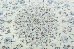 Central medallion detail of New Nain rug from Iran / Persia