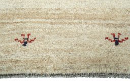 Central medallion detail of New Persian Gabbeh rug from Iran / Persia