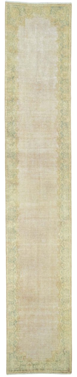 Full view of 1950s Vintage rug from Pakistan, 508 × 91 cm in Red tones