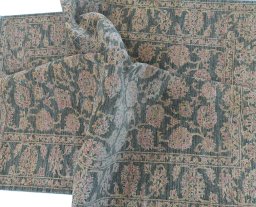 Full view of New Farahan rug from Pakistan, 196 × 148 cm in Gray tones