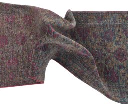 Full view of New Farahan rug from Pakistan, 249 × 81 cm in Brown tones