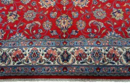 Full view of 2000s Sarough rug from Iran / Persia, 308 × 198 cm in Red tones