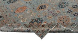 Central medallion detail of New Kazak rug from Pakistan