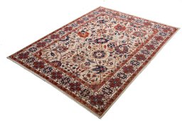 Close-up detail of New Ariana rug from Pakistan showing Wool weave