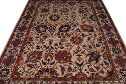 Surface texture of New Ariana rug with natural Wool and intricate pattern