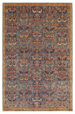 Full view of New Ariana rug from Pakistan, 259 × 170 cm in Blue tones
