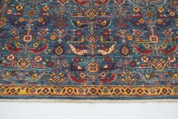 Close-up detail of New Ariana rug from Pakistan showing Wool weave
