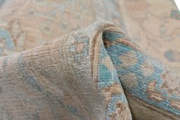 Close-up detail of New Haj-jalili rug from Pakistan showing Wool weave