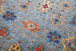Central medallion detail of New Haj-jalili rug from Pakistan