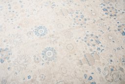 Close-up detail of New Haj-jalili rug from Pakistan showing Wool weave
