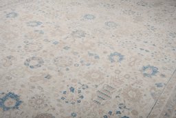 Full view of New Haj-jalili rug from Pakistan, 537 × 369 cm in Beige tones