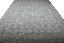 Surface texture of New Haj-jalili rug with natural Wool and intricate pattern