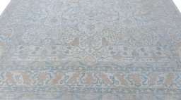 Surface texture of New Haj-jalili rug with natural Wool and intricate pattern