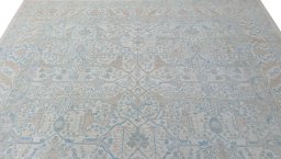 Backside of handmade New Haj-jalili rug showing knot structure and weave density