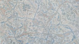Central medallion detail of New Haj-jalili rug from Pakistan