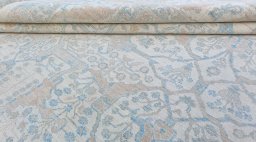 Close-up detail of New Haj-jalili rug from Pakistan showing Wool weave