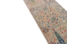 Backside of handmade New Haj-jalili rug showing knot structure and weave density