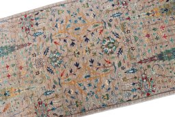 Central medallion detail of New Haj-jalili rug from Pakistan